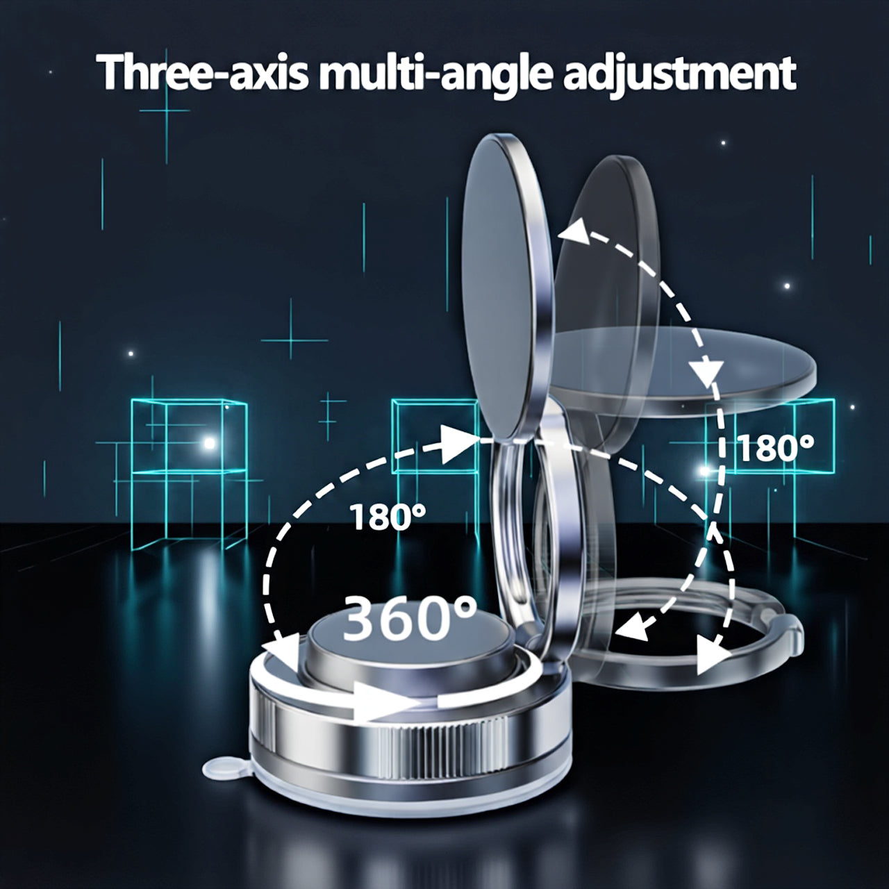 💧Hot Sale 60% OFFMagnetic Phone Stand, 🔄360° Fordable and Retractable The Ultimate Viewing Companion💧