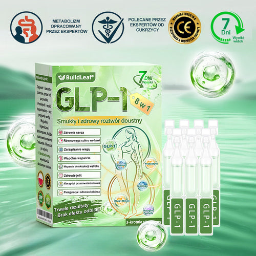 BuildLeaf® 💧 GLP-1 8-w-1 Fit & Vital Rozwiązanie(Jednorazowe dziennie, widoczne zmiany w ciągu 7 dni)