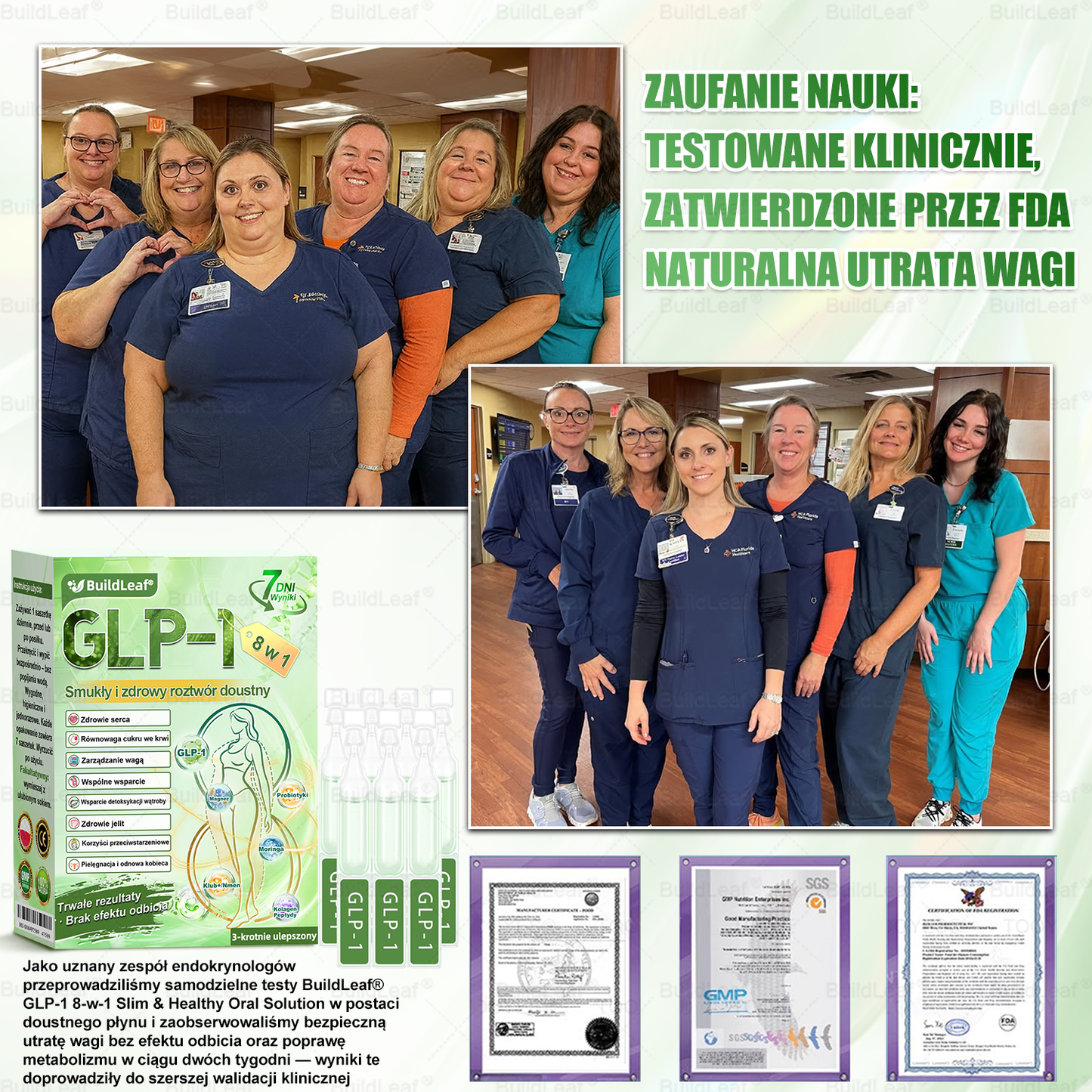 BuildLeaf® 💧 GLP-1 8-w-1 Fit & Vital Rozwiązanie(Jednorazowe dziennie, widoczne zmiany w ciągu 7 dni)