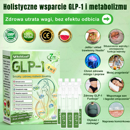 BuildLeaf® 💧 GLP-1 8-w-1 Fit & Vital Rozwiązanie(Jednorazowe dziennie, widoczne zmiany w ciągu 7 dni)