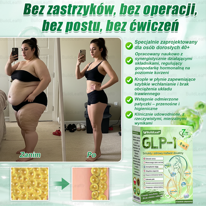 BuildLeaf® 💧 GLP-1 8-w-1 Fit & Vital Rozwiązanie(Jednorazowe dziennie, widoczne zmiany w ciągu 7 dni)
